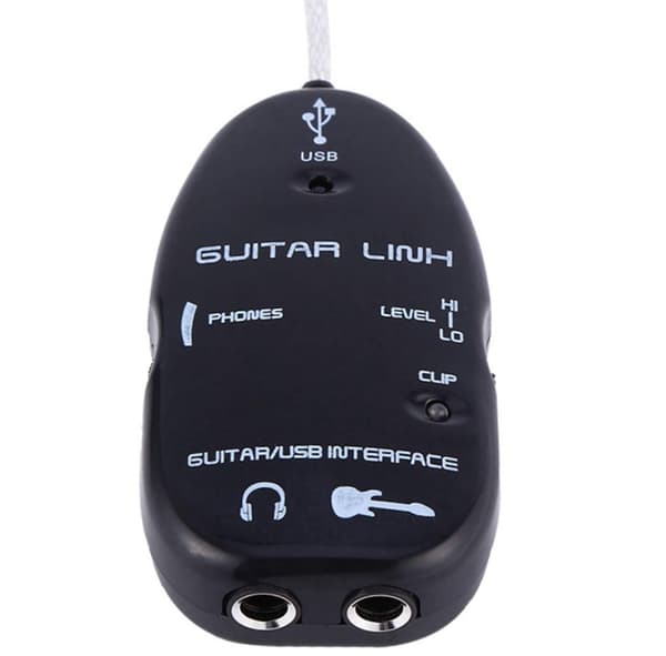 USB-gitarledning Gitar til USB-grensesnittkabel Koble lyd for PC-opptaksadapter