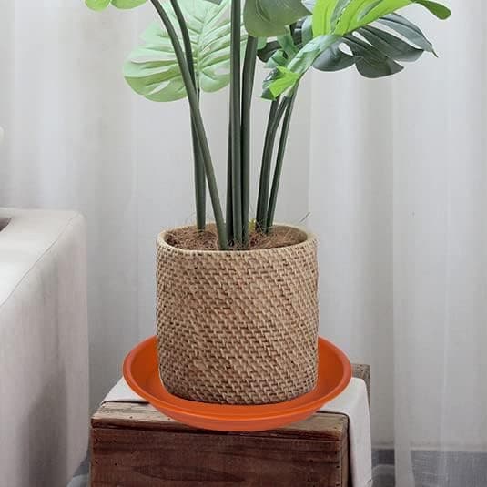 Plastik underskåle til planter - Kraftige plantefade, holdbare vandopsamlere til indendørs og udendørs blomsterkrukker