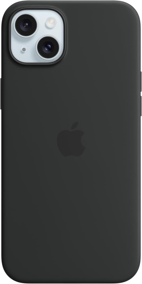 Apple iPhone 15 Plus silikonecover med MagSafe - Sort