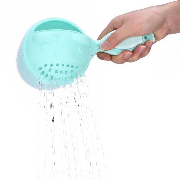 Baby Shampoo Skyllekopp Foss Skyller Badekopp Barn Vask Hår Badeflusher Øye for Barn (Grønn)