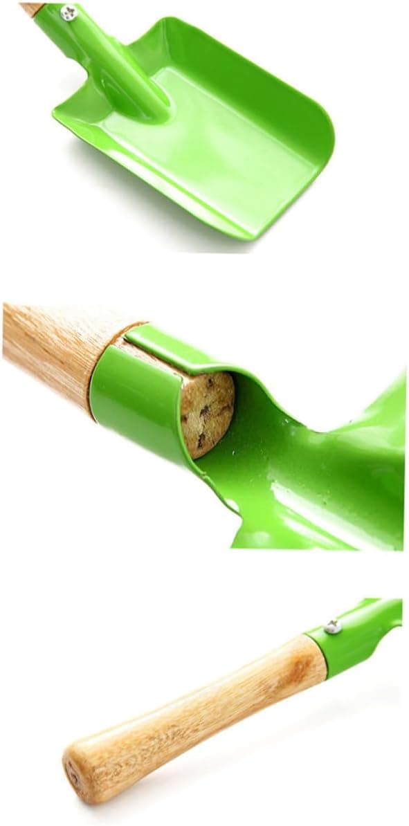 3 st trädgårdsskopor Premium trähandspade för enkel omplantering och grävning Multifunktionsspade