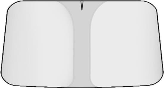 Bilrude Solskærm – Universal Solskærm – L – Sølv
