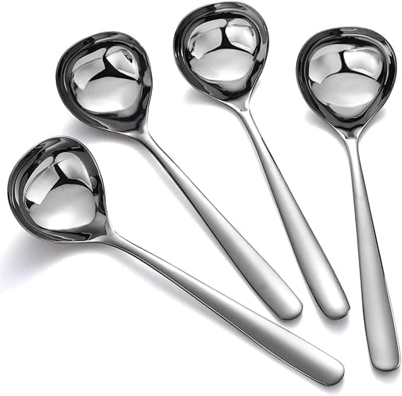 Suppeskeer Rustfrit Stål Rammeske Sæt med 4 Kraftige Store Skeer