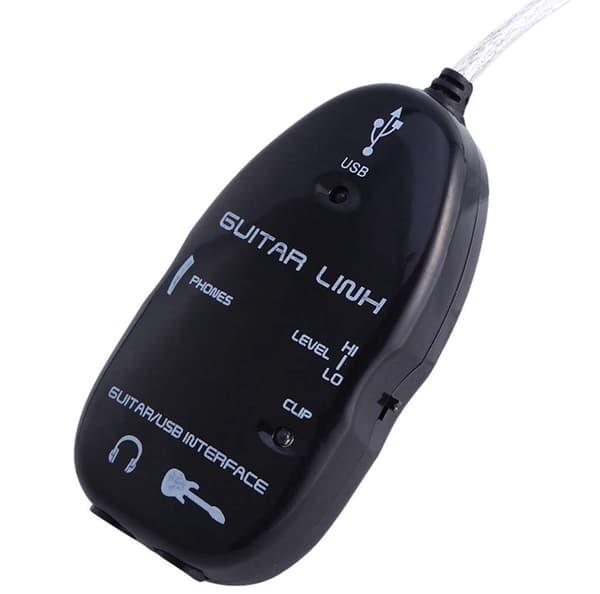 USB-kitarakaapeli kitarasta USB-liitäntäkaapeliin, linkkiääni PC-tallennussovittimelle