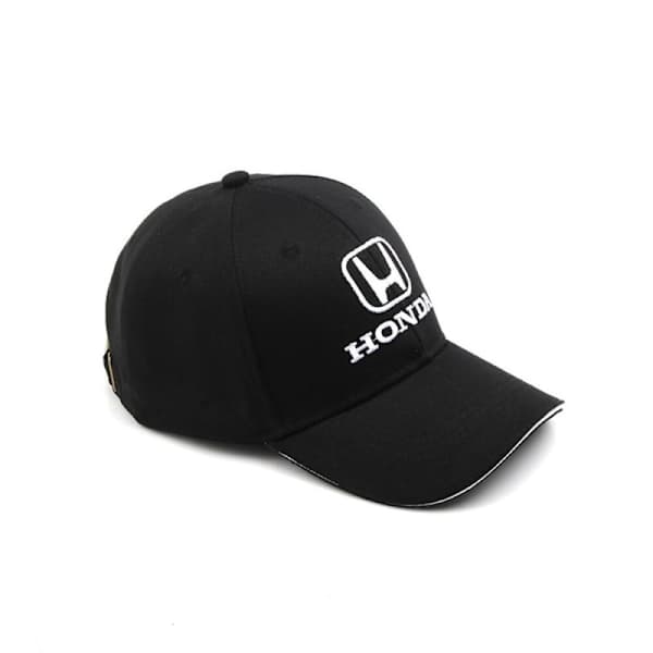 Honda Team Racing Kasket med Broderet Skygge - Sort