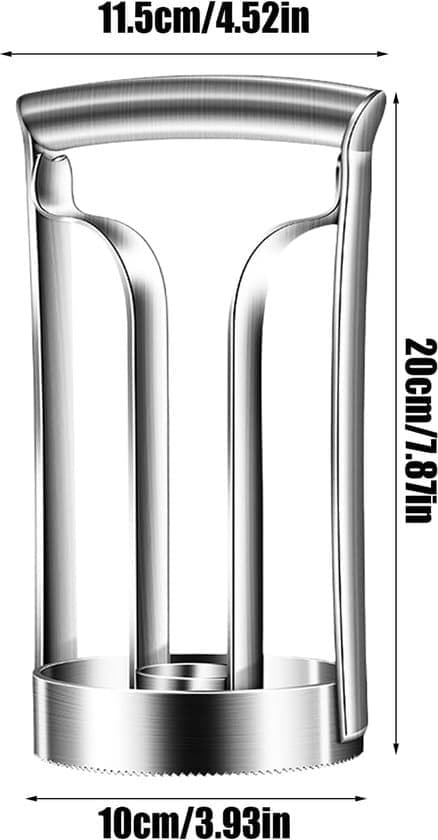 Pineapple Corer - Fruit Peeler - 2-in-1 Stainless Steel Coring Tool for Vegetables, Fruit, Pineapple, Peppers, and Mangoes