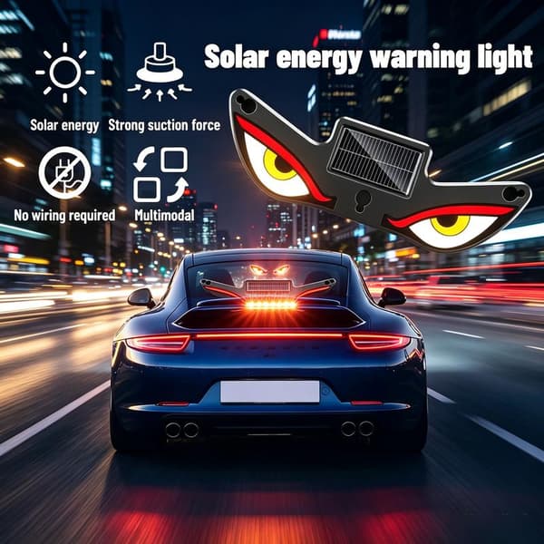 Bil Bagrude Dynamisk LED Display – Vampyr Djævleøje Emoji Panel, Auto Dekorativt Lys