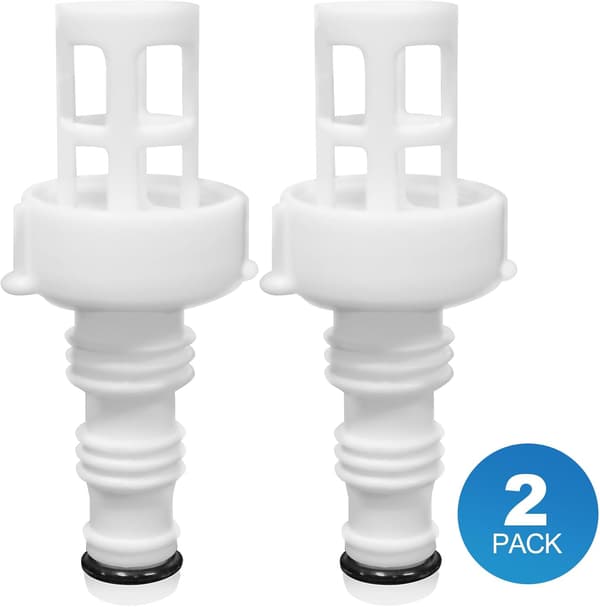 Poolafløbsadapter og poolslangestik - Kompatibel med Intex poolafløbsslangeadapter (2-pak) - Ideel til nem poolafløb