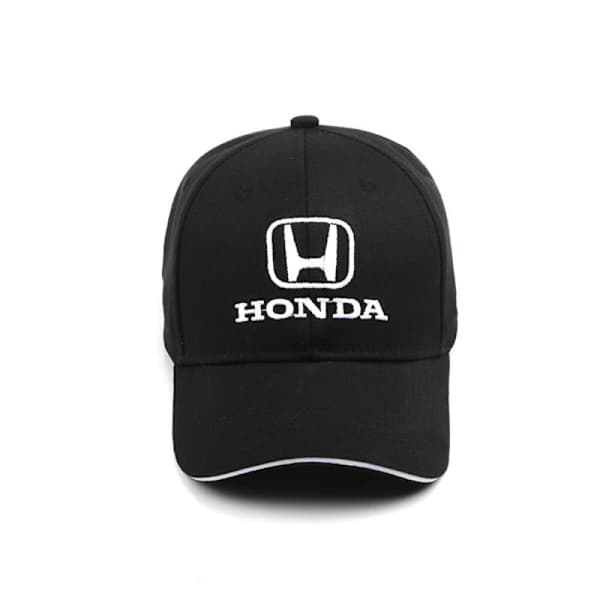 Honda Team Racing Caps med brodert visir - Svart