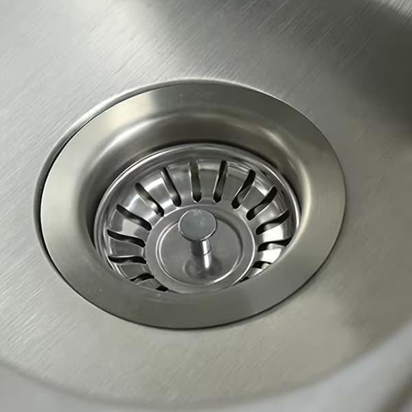 2-delt kjøkkenutstyr / Sil i rustfritt stål til vask / Egnet for baderom, kjøkken og andre avløpsfiltre til vask