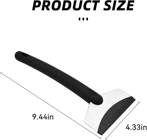 Isskraper for bilfrontrute, ripefri snøskraper med ergonomisk grep, vinterbiltilbehør egnet