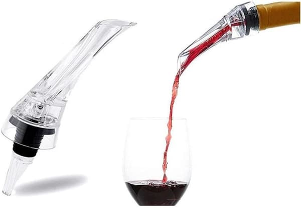 2 st vinkaraff med pip, dekanter med luftare, spillsäker flaskpropp, spritpip, snabbpip för spritflaskor