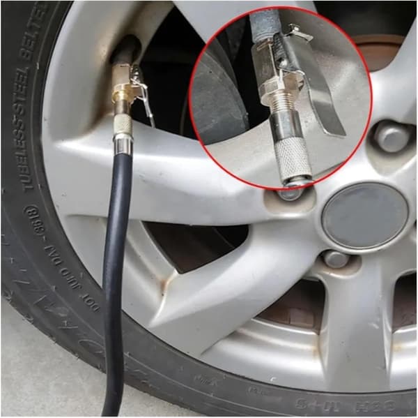 Inflationsforbindelse 8 Stk Universal Dækpumpe Dyse Bil Luftpumpe Adapter Hurtigudløser Forbindelse Clip-on Design Messing Materiale