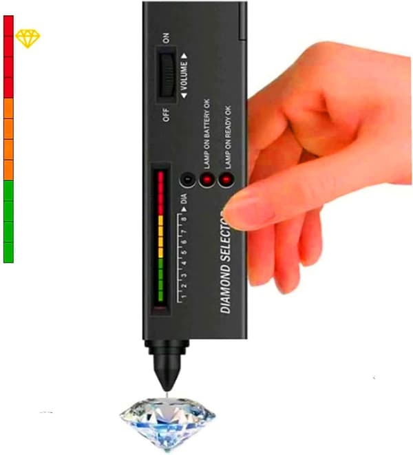 Gull- og sølv- og diamanttester, profesjonelt gulltestsett, voksblyantbatteri, edelstenstester