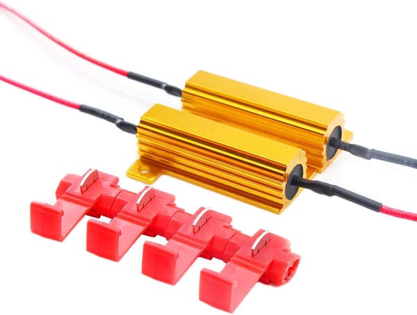 BELYSNING 2 stk. LED-belastningsmodstande 50W 8ohm LED-pærer Blinklys Fejl/Blinker/Hyperblink