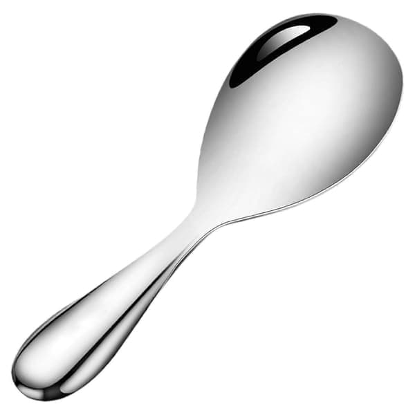 Ris-ske, ris-ske i rustfrit stål, stor fortykket ris-ske, non-stick spatel, husholdningsris-ske i rustfrit stål