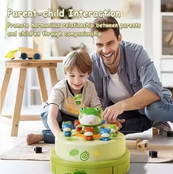 Frog Game - Board Game - Catching Game - Frog - 2-Player Game - Game - Board Game - Suitable for All Ages - Music - Pop-up Game - Reaction Game
