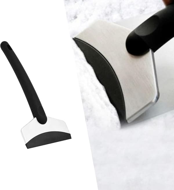 Isskraper for bilfrontrute, ripefri snøskraper med ergonomisk grep, vinterbiltilbehør egnet