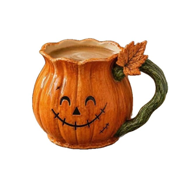 Jack-o'-Lantern Pumpamugg – Halloween Hartsdekoration