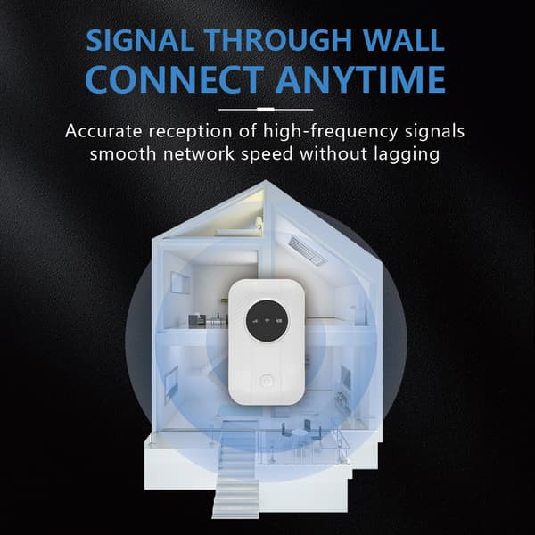 M5 Bärbar 4G Wi-Fi-router (SIM-kortskompatibel)
