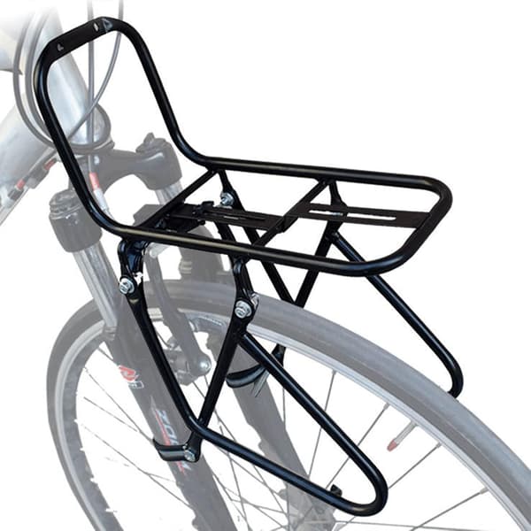 Cykelbagagebærer til front, 15 kg kapacitet, Mountain Cargo Rack, Stål, Sort