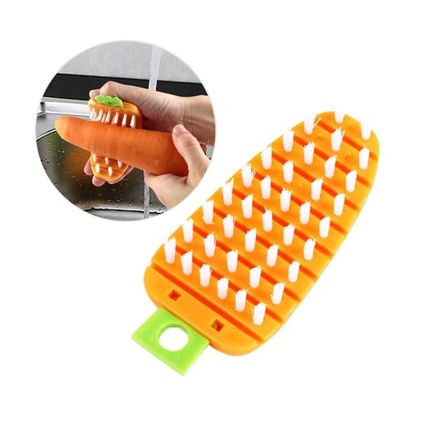 Random Vegetable Scrubber Brush Cleaning Brush Kitchen Cleaner Carrot Potato Surface Brush Kitchen Utensils