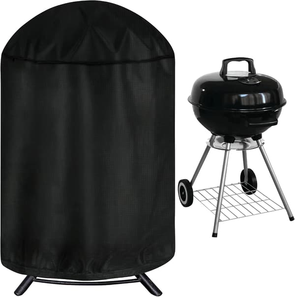 Grillovertræk - Weber - Rund - 210D Oxford - Vandtæt - Sort (76*91cm)