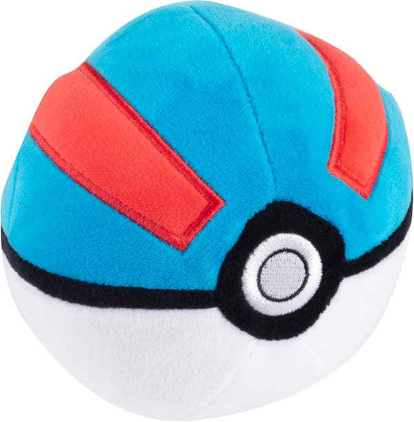 4 stk. kæledyrssamlingsbolde - Master Ball - Great Ball - Ultra Ball plyslegetøj