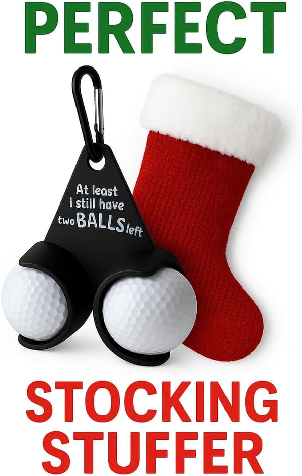 Golfboldclips – sjove golfgaver til mænd, julesokfyld og prank golfgave tilbehør.