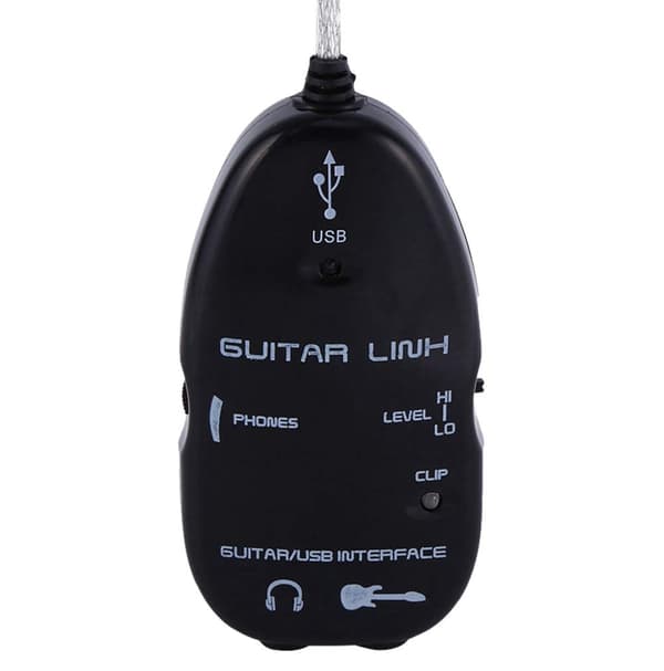 USB-kitarakaapeli kitarasta USB-liitäntäkaapeliin, linkkiääni PC-tallennussovittimelle