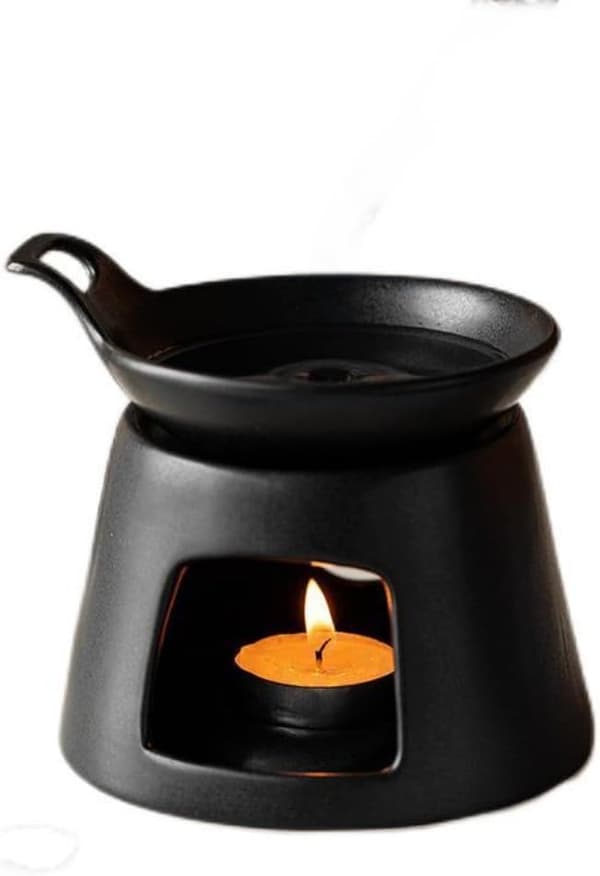Eksquisite og romantiske lysestager i metal, aromaterapi brændere, aromaterapi diffusere, boligindretning, modulært design, sort.