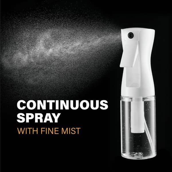 Pakke med 2 kontinuerlige sprayflasker for hår og styling, 200 ml