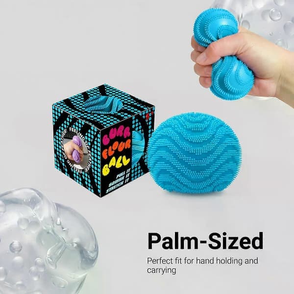 Fuzz Squishy Stressbold - Blødt Fidget Legetøj til Angstlindring, Sanseleg for Børn