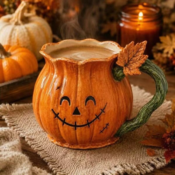 Jack-o'-Lantern kurpitsamuki – Halloween-hartsikoriste