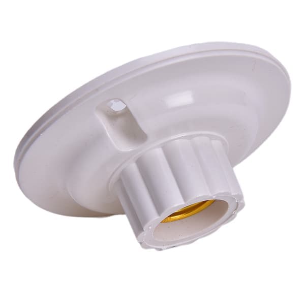 E27 LED pæreholder, rund E27 base pendellampe, så hvit.