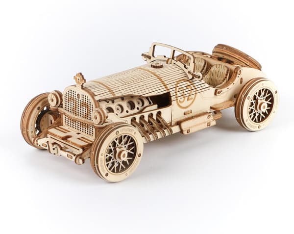 Robotime Grand Prix -auto rakennussarja, 3D-palapeli, 14 vuotta +