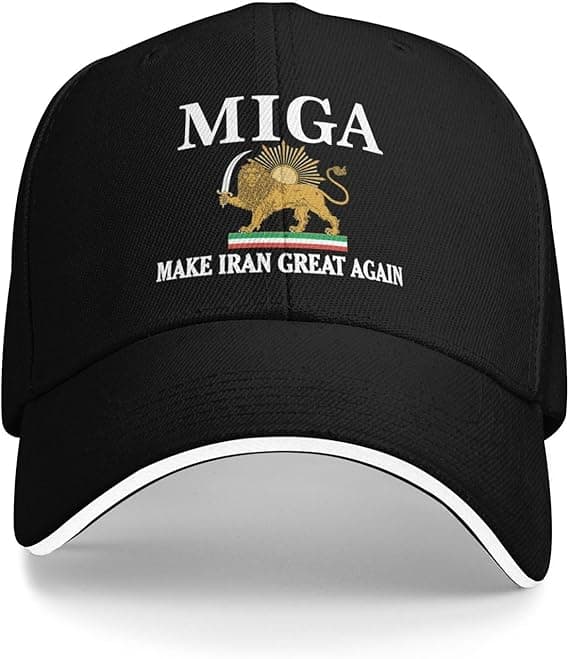 Iran-inspireret Trucker Cap til mænd og kvinder Sort