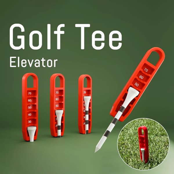 Golf Tee Højdejusteringsværktøj, Justerbar Golf Tee Sætter, Golf Tee Elevator til Præcis T-Højde Måling og Nem Tee Placering Måling