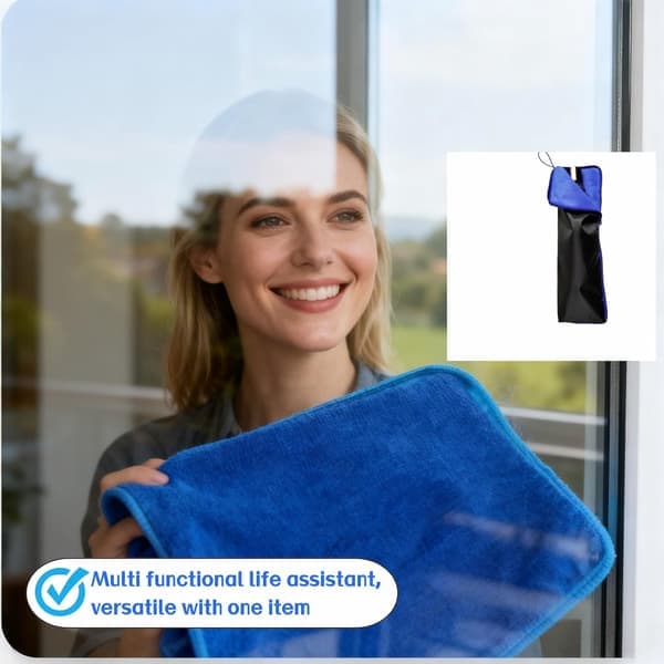 Double-Layer Wet Umbrella Case - Waterproof Oxford & Absorbent Microfiber, Leak-Proof Zipper Travel Pouch for Most Umbrellas