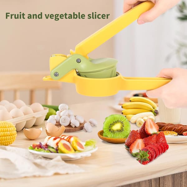 Frukt- og grønnsakskutter, jordbærskjærer i rustfritt stål, banan- og kiwikutter, sopp- og eggkutter, multifunksjonell matkutter for ferske fat