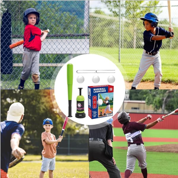 Universal Kids Baseball Batting Tee Set – Bærbart træningsstativ, højdejusterbart, baghave-spiltræner til ungdomssport