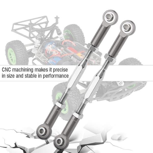 Traxxas Slash 1:10 skala RC lastbil aluminiumslegering trækstang titanium grå