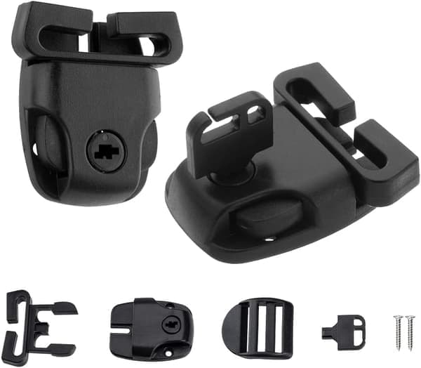 4 sæt Spa Jacuzzi Cover Clips Lås Udskiftningssæt Jacuzzi Cover Lås Clips Lås til Cover Stropper med Nøgler og Tilbehør (4 sæt)