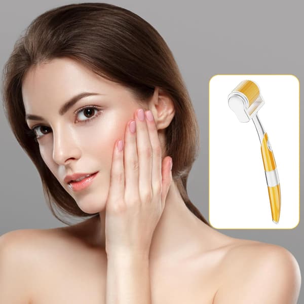 Derma Roller - Hår- och hårbottenroller - För män och kvinnor - Stimulerar hälsosam hårväxt - Microneedling-verktyg för vila