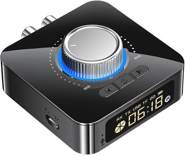 Bluetooth 5.0 Modtager/Sender Trådløs 3,5 mm AUX til RCA HiFi Audio Adapter