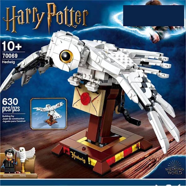 Harry Potter Uggla Hedwig Modell Byggklossar Set Barnleksak Julklapp
