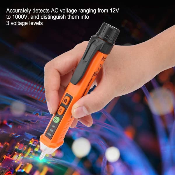 PM8909C Intelligent Beröringsfri AC Spänning Orange Testpenna Kretsdetektor