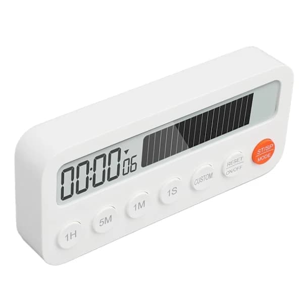 Digital køkkentimer, visuel timer med stor LED-skærm, justerbar magnetisk nedtællingstimer