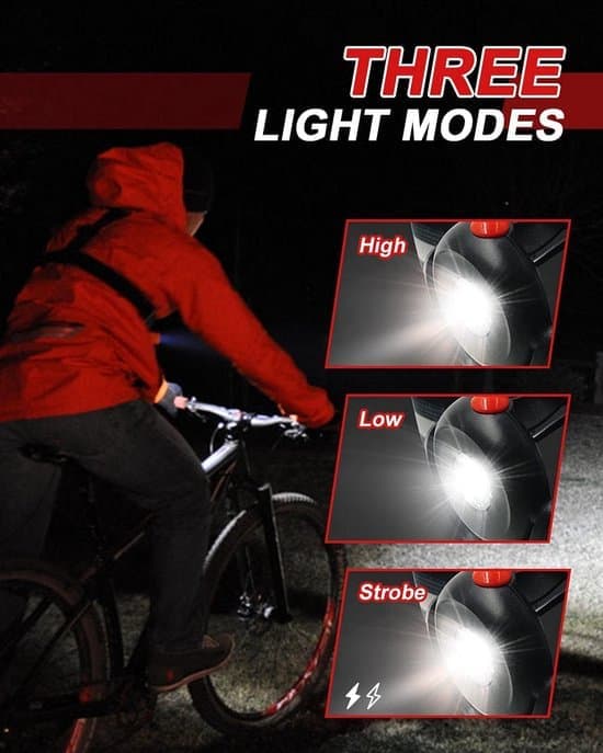 Running Light - Chest Light - LED Chest Light for Runners - 90° Adjustable Angle - Perfect for Dog Walking, Night Running, Walking and Jogging