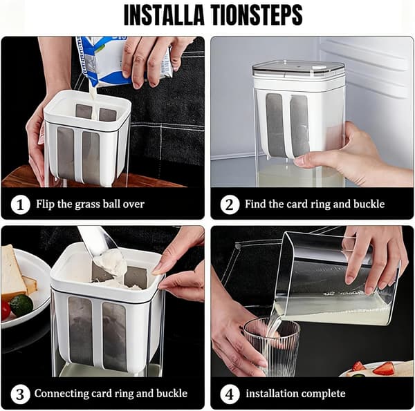 1100 ml kapasitet yoghurt sil/separator for gresk yoghurtmaskiner, brukt til myse separasjon.